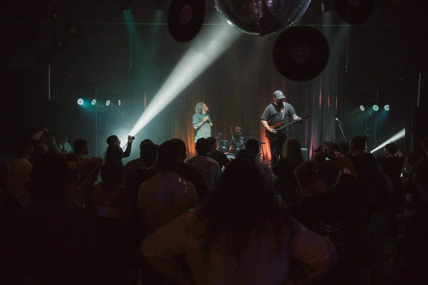 Decaystate on stage at Icon, seen from the crowd